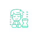Steady daily routine icon